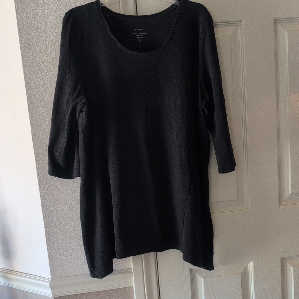 PureJill XL Black Swing Tunic